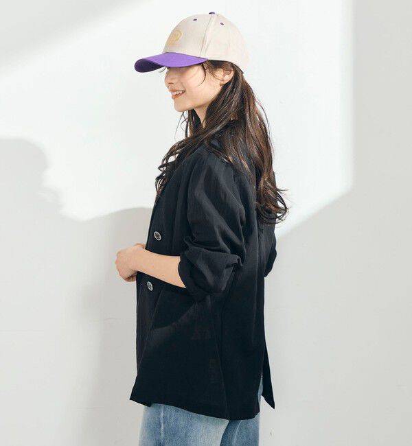 fredy emue「リネン混ライトダブルジャケット」|テーラードジャケット|