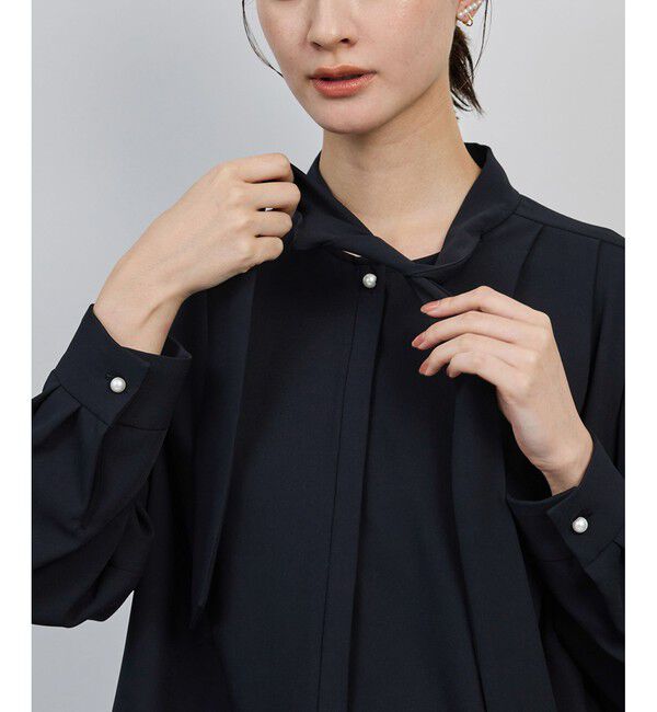 ROPE「ボウタイブラウス/イージーケア・25AW」|シャツ・ブラウス|