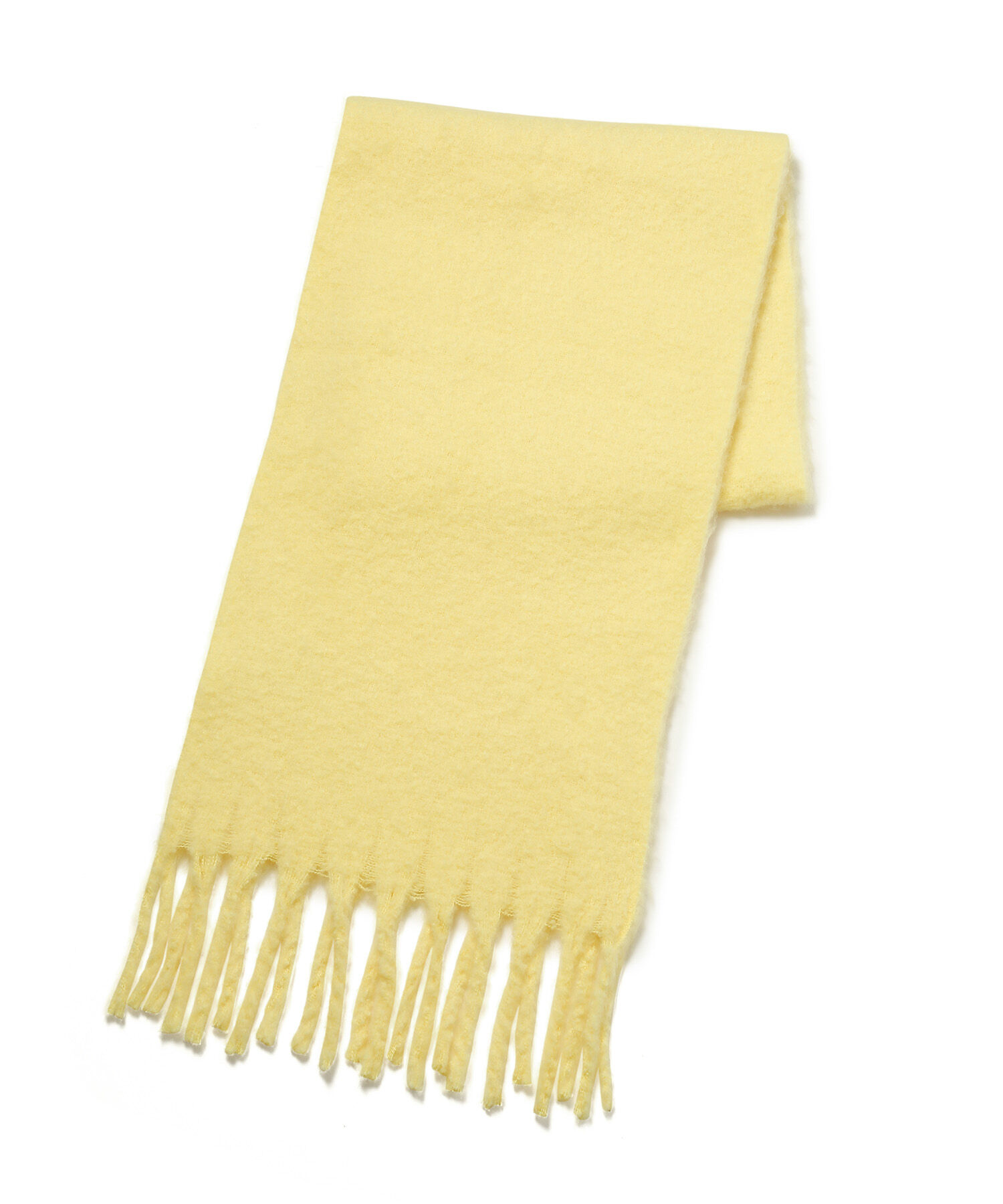 VIS「リサイクルポリふわふわ太フリンジマフラー」|マフラー|