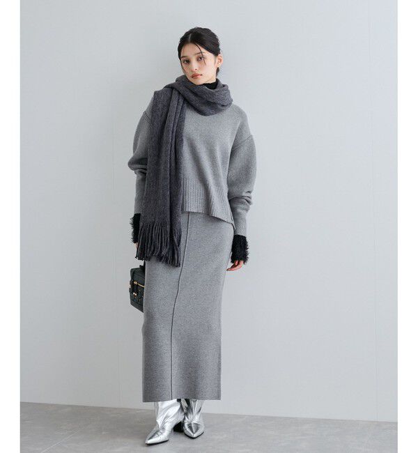 VIS「【セットアップ対応】もちっとニットミラノリブプルオーバー」|ニット・セーター|