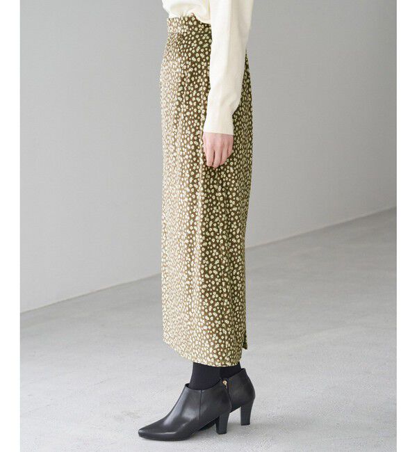 Rope&rsquo;Picnic「リンクコーデ/花柄ベロアアイラインスカート」|スカート|