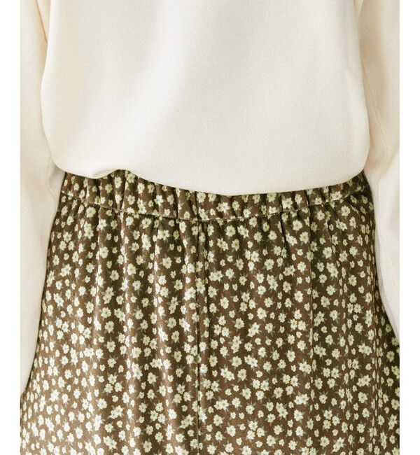 Rope&rsquo;Picnic「リンクコーデ/花柄ベロアアイラインスカート」|スカート|