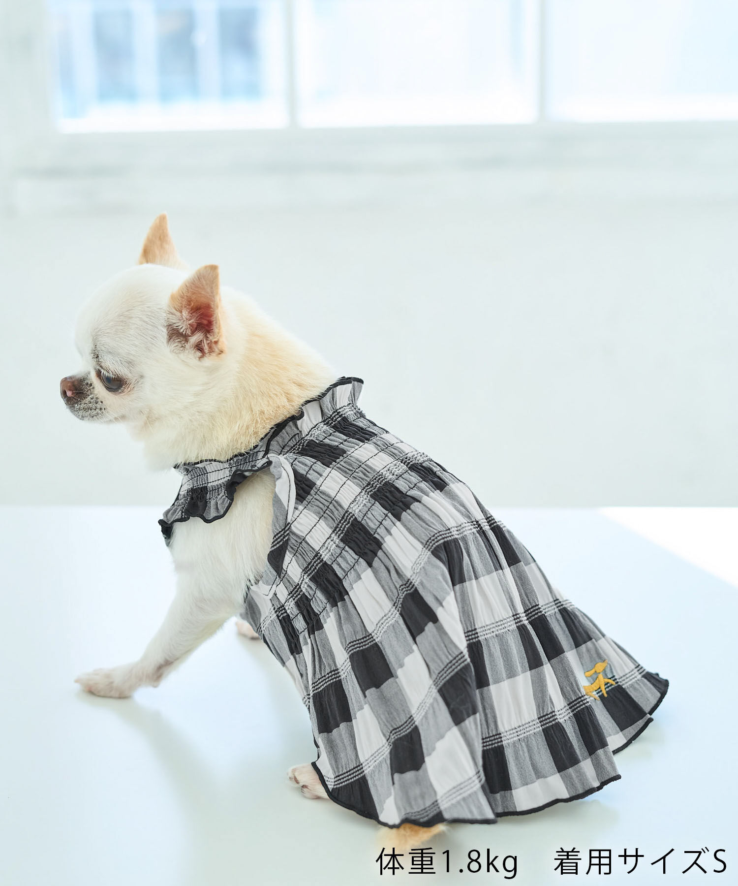 ROPE PICNIC PASSAGE「【DOG】ギンガムチェック柄ワンピース」|その他|