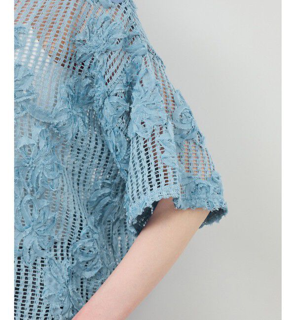 Rope&rsquo;Picnic「メッシュコード刺繍プルオーバー」|Tシャツ・カットソー|