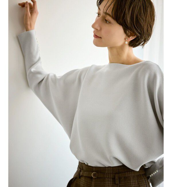 Rope&rsquo;Picnic「マシュマロ袖パールドルマンニット/イージーケア・リンクコーデ」|ニット・セーター|