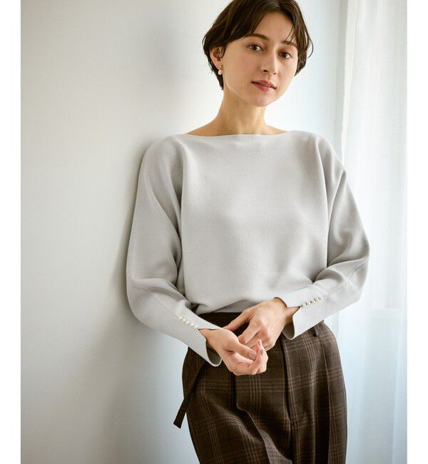 Rope&rsquo;Picnic「マシュマロ袖パールドルマンニット/イージーケア・リンクコーデ」|ニット・セーター|