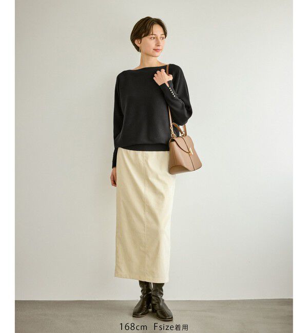 Rope&rsquo;Picnic「マシュマロ袖パールドルマンニット/イージーケア・リンクコーデ」|ニット・セーター|