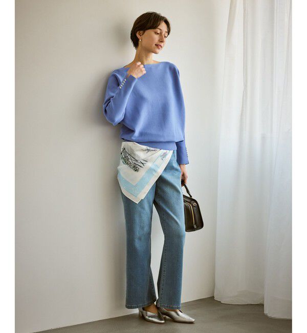 Rope&rsquo;Picnic「マシュマロ袖パールドルマンニット/イージーケア・リンクコーデ」|ニット・セーター|