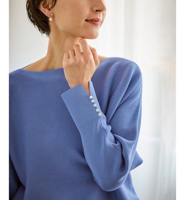 Rope&rsquo;Picnic「マシュマロ袖パールドルマンニット/イージーケア・リンクコーデ」|ニット・セーター|