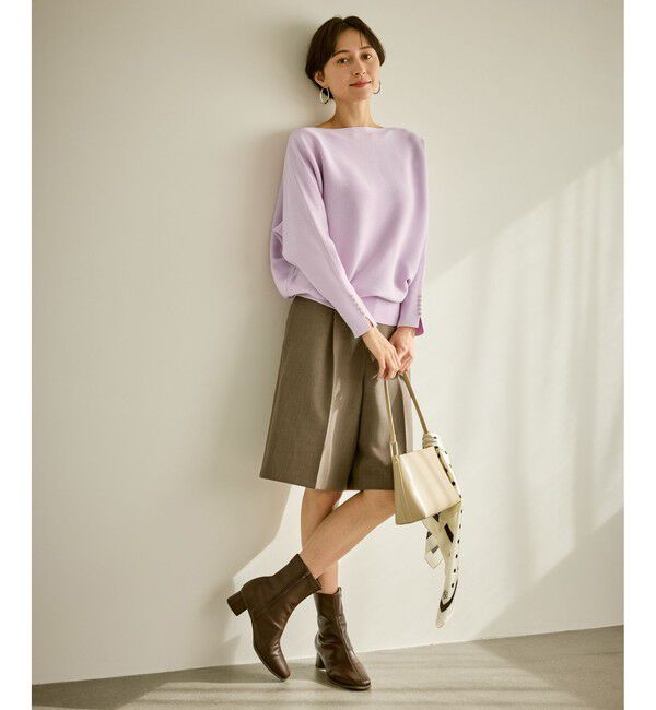 Rope&rsquo;Picnic「マシュマロ袖パールドルマンニット/イージーケア・リンクコーデ」|ニット・セーター|