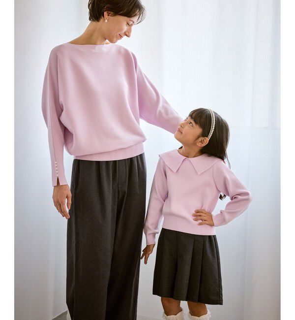 Rope&rsquo;Picnic「マシュマロ袖パールドルマンニット/イージーケア・リンクコーデ」|ニット・セーター|