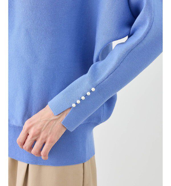 Rope&rsquo;Picnic「マシュマロ袖パールドルマンニット/イージーケア・リンクコーデ」|ニット・セーター|