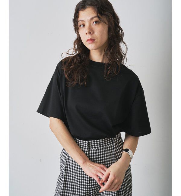  「クルーコットンジャージープルオーバー」|Tシャツ・カットソー|ブラック