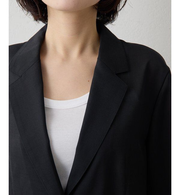 THE PAUSE「【THE PAUSE】シアーハーフスリーブジャケット」|テーラードジャケット|