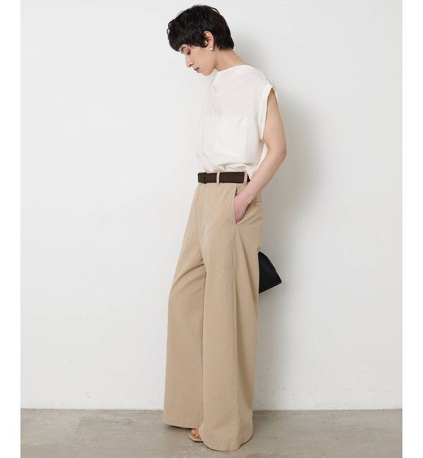  「ドレープノースリーブブラウス」|シャツ・ブラウス|