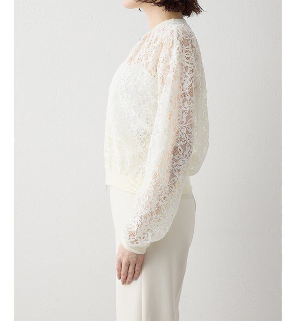  「【Drawing Numbers】レースブルゾン」|シャツ・ブラウス|