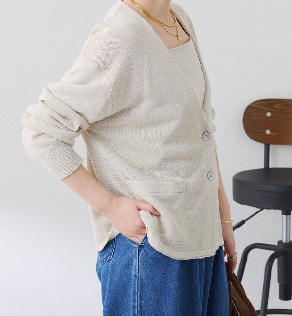  「コットン混カーディガン」|ニット・セーター|