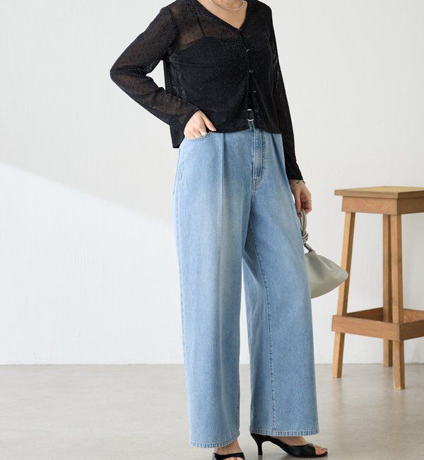  「【トレンドアイテム】シアードットカーディガン」|カーディガン|