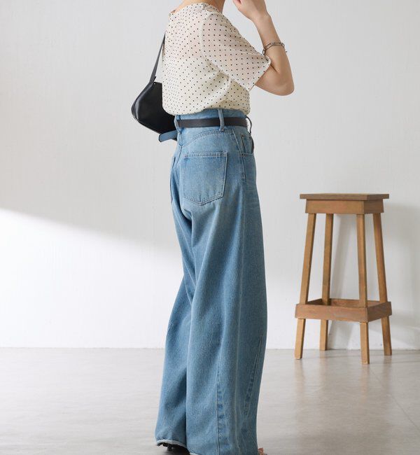  「【トレンドアイテム】シアードットチュールカットソー/アンサンブル」|Tシャツ・カットソー|