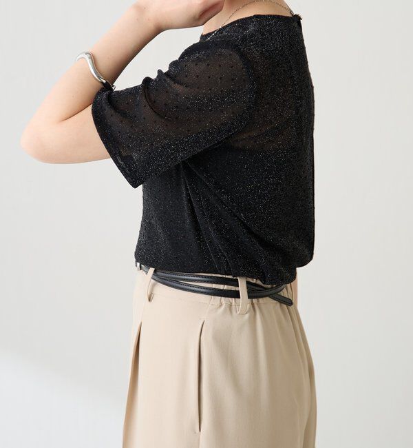  「【トレンドアイテム】シアードットチュールカットソー/アンサンブル」|Tシャツ・カットソー|