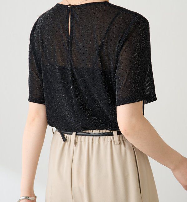  「【トレンドアイテム】シアードットチュールカットソー/アンサンブル」|Tシャツ・カットソー|