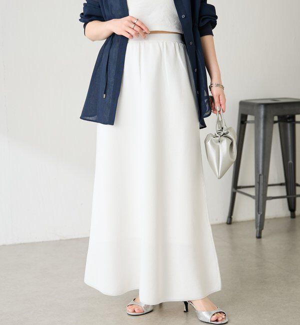  「ニットロングスカート」|スカート|