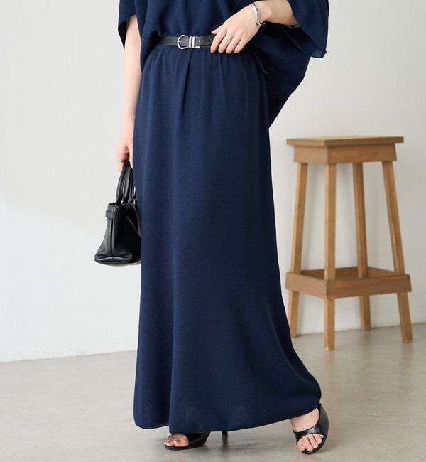  「ニットロングスカート」|スカート|