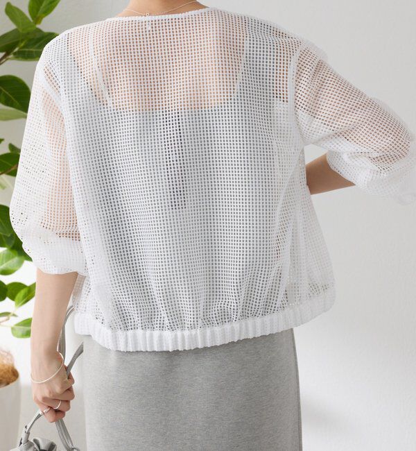  「【夏にも着れる長袖】Vネックシアーブルゾン」|その他|