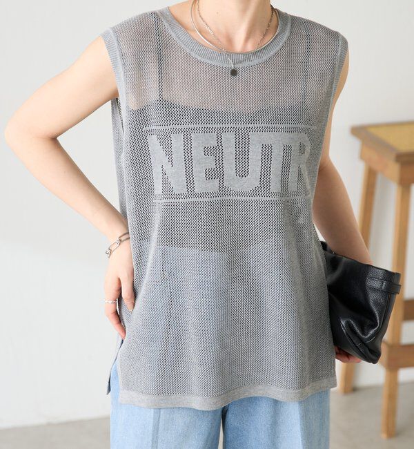  「メッシュロゴフレンチニット」|ニット・セーター|