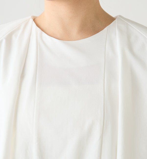  「【接触冷感/二の腕カバー】ケープデザインカットソー」|Tシャツ・カットソー|