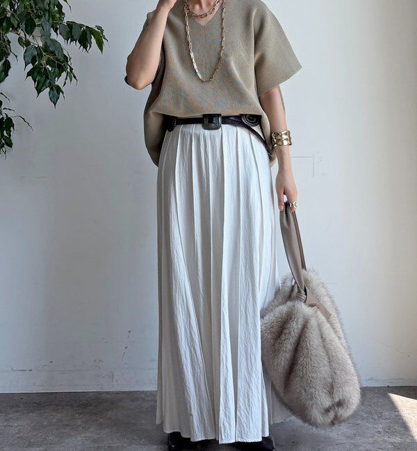  「ストレッチ片畦ベスト」|ニット・セーター|