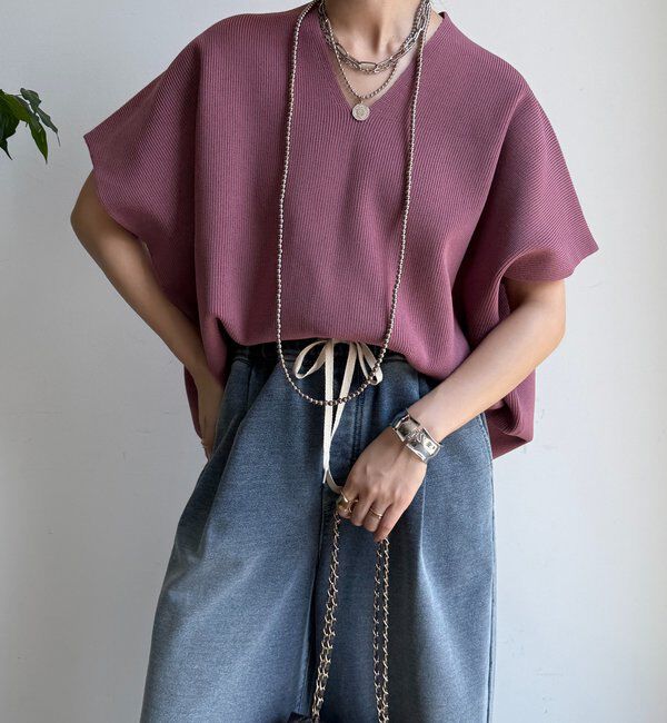  「ストレッチ片畦ベスト」|ニット・セーター|