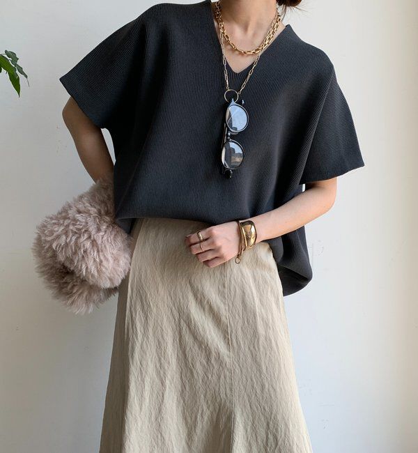  「ストレッチ片畦ベスト」|ニット・セーター|