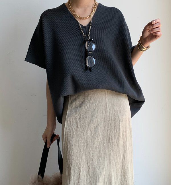  「ストレッチ片畦ベスト」|ニット・セーター|