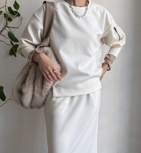  「【WEB限定】MA1ポケットプルオーバー＋タイトスカートセット」|スーツ|