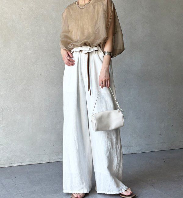  「【WEB限定】オーガンジーレイヤードバルーンプルオーバー」|シャツ・ブラウス|