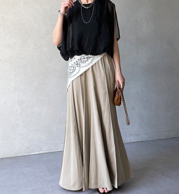  「【WEB限定】オーガンジーレイヤードバルーンプルオーバー」|シャツ・ブラウス|