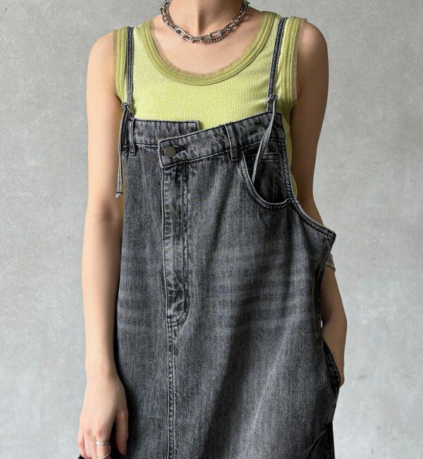  「ラメリブチュールタンク」|Tシャツ・カットソー|