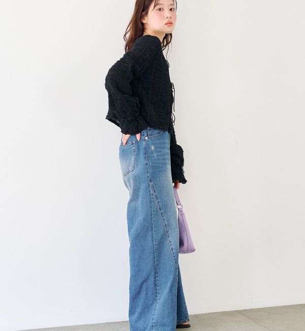  「チュールリボンブラウス」|シャツ・ブラウス|