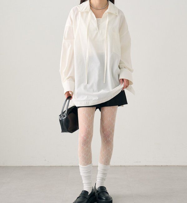  「襟付きスキッパーシャツ」|シャツ・ブラウス|