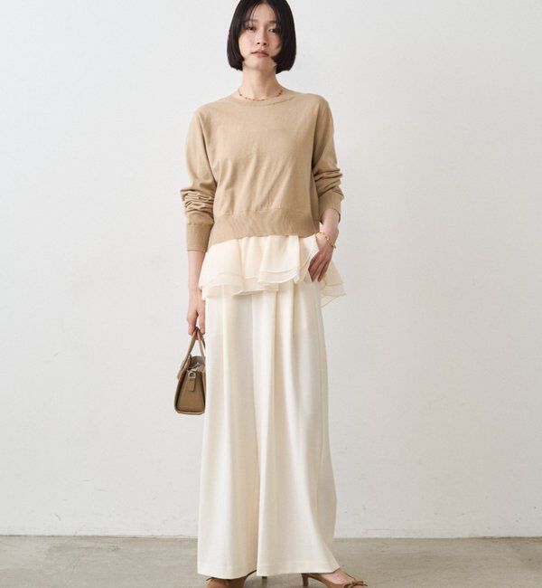  「ペプラムニットカーデ」|ニット・セーター|