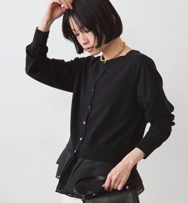  「ペプラムニットカーデ」|ニット・セーター|