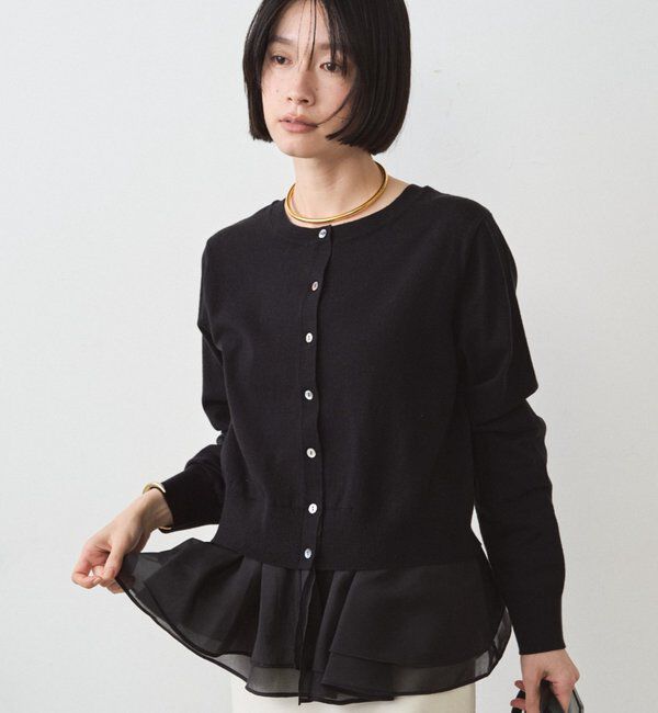  「ペプラムニットカーデ」|ニット・セーター|