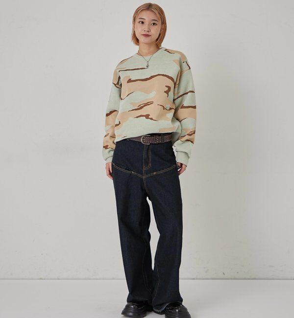  「KOOKYN MOHAIR BLEND CAMO CREWNECKSWEATER」|ニット・セーター|