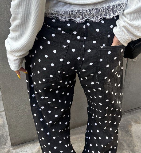  「アソートドットローライズパンツ」|チノ|