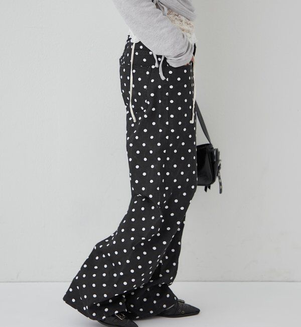  「アソートドットローライズパンツ」|チノ|