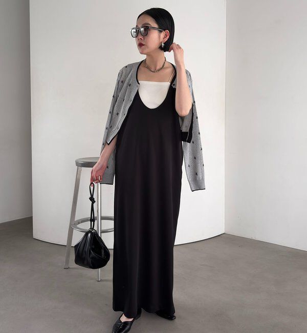  「【tani企画】UネックIラインワンピース」|ワンピース|
