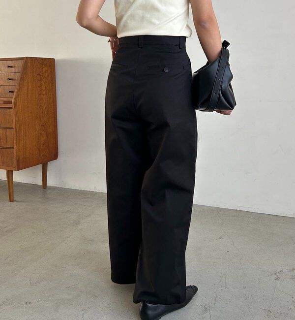  「【腰回りカバー/低身長サイズあり】2タックチノパン」|チノ|