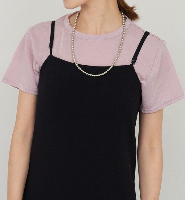  「シャイニー天竺Tシャツ」|Tシャツ・カットソー|ピンク