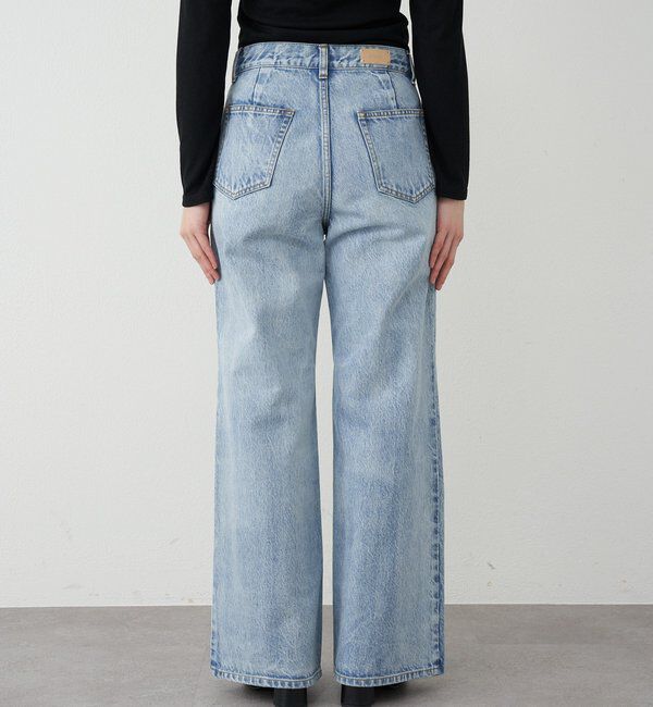  「【ainode】フレアパンツ」|デニム|